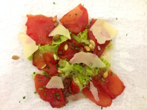 Carpaccio d'anguria copia