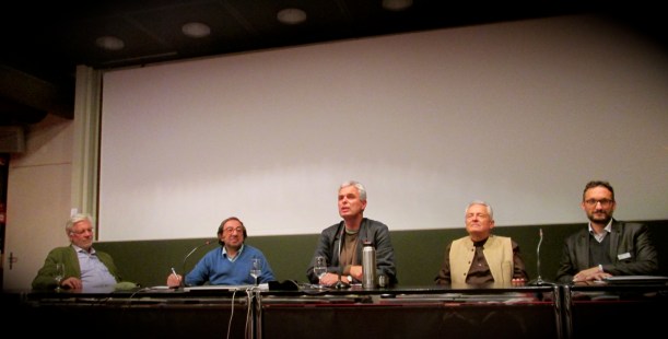 Da sinistra: Francesco Panella, Gabriele Eschenazi, Pietro Leemann, Marco Ferrini, Lorenzo Sonognini